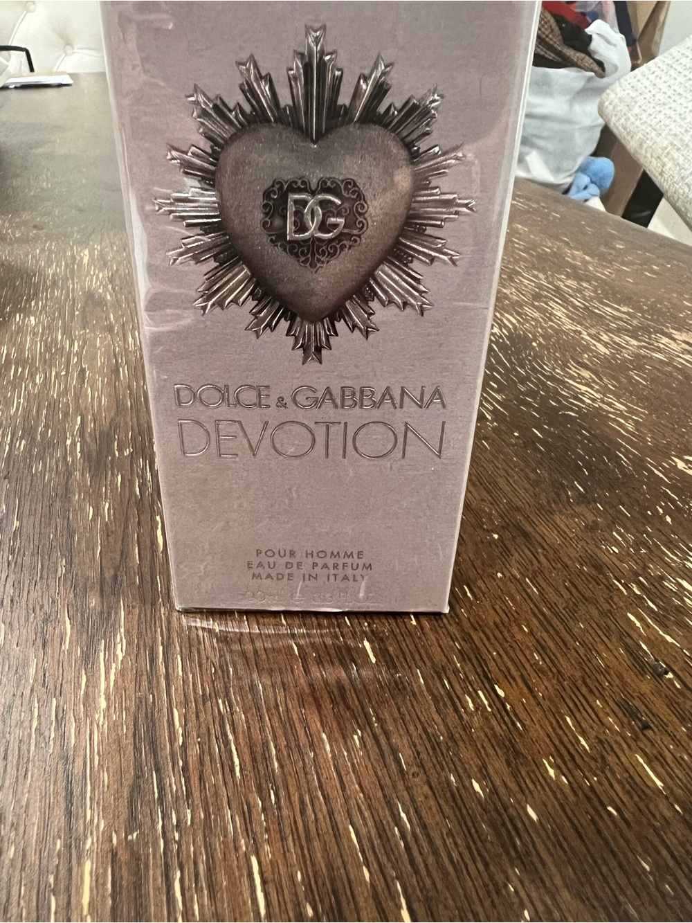 Dolce & Gabbana Devotion Box in Metallic Taupe